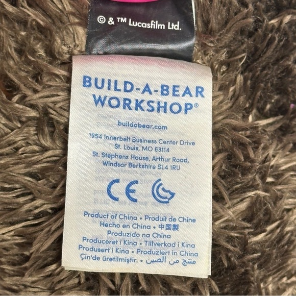 Build A Bear BAB STAR WARS CHEWBACCA CHEWIE 2015 Stuffed Animal Plush Retired - Picture 14 of 16